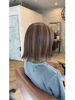 パルフェ ヘアー バイ オーク 九大学研都市(parfait hair byOAK)&nbsp;白髪もぼかせるコントラストハイライト
