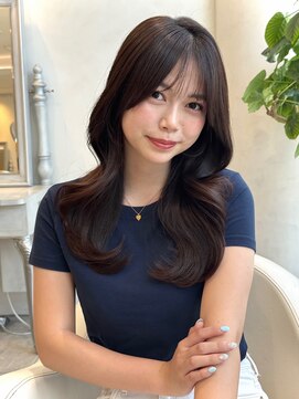 ザックラフィネ(ZACC raffine) レイヤーカット/くびれヘア/縮毛矯正/ロングヘア/マロンベージュ