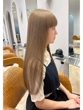 ティエラ 原宿 表参道(Tierra) 【関日葉里】ブリーチなしダブルカラー"ミントベージュ"