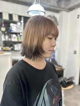 ホリー(HOLLY) ベージュ×裾ブラック