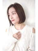 染みないカラーイノア/前下がりボブ/北千住