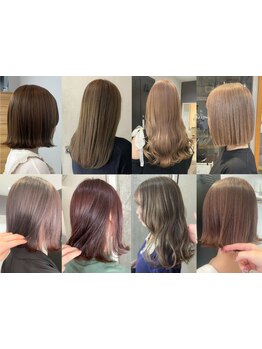 【ナチュラルからハイトーンまで◎】お客様にぴったりのカラーでスタイルチェンジのお手伝いをします！