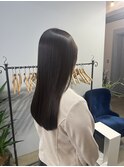 酸性縮毛矯正×オリーブベージュ