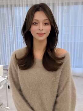 アマトウキョウスマートサロン(AMA TOKYO×Smart Salon) くびれミディアムレイヤー/顔まわりカット/美髪レイヤーカット