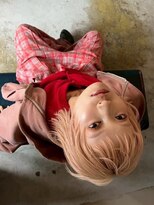 エクーエルム 心斎橋(ECOO yelm)&nbsp;ブリーチ/ダブルカラー/ピンクベージュ/ハイトーン/ショート