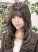 韓国風レイヤーカット髪質改善ダブルカラーハッシュカット