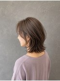 後ろ姿美人の白髪ぼかしレイヤー
