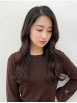 アトラスサロン 札幌大通り(Atras.salon)&nbsp;ダークブラウンの髪質改善ゆるウェーブロング
