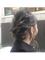＊二次会　パーティ　ヘアアレンジ　辻幸奈　表参道
