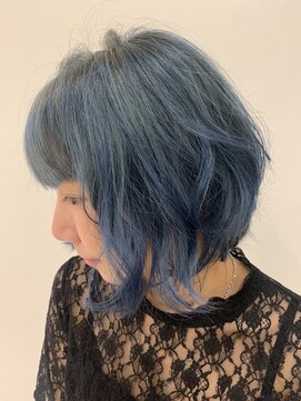 ハナ ビューティーヘアー(hana.) ブルーグラデーション