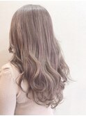 外国人風カラー ダブルカラー ハイライト ピンクベージュ