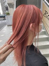 ヘアーアンドメイク ブロッサム 志木南口店(HAIR&MAKE Blossom) ピンクブラウンピンクベージュブリーチダブルカラー志木新座