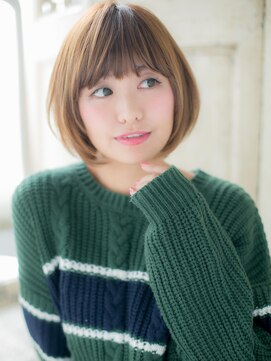 ブルー(BLUE) *CUORE水戸*…外国人風シークレットカラー前下がり小顔グラボブb