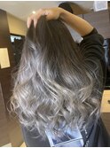 透明感UPアッシュ系カラー