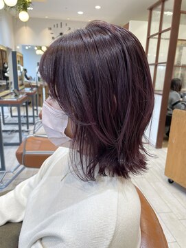 ネオリーブギンザ 銀座店(Neolive GINZA) ナチュラルボブ ピンクバイオレットカラー