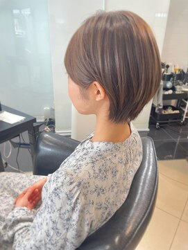 ラブクロムトーキョー オモテサンドウ(LOVECHROME OMOTESANDO) ショコラベージュ丸みショート☆ベビーバング