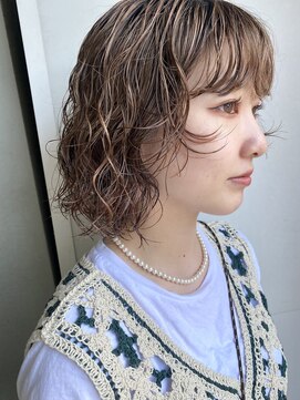 アルテヘアー(arte HAIR) 【arte HAIR】ブリーチパーマ/ライトベージュ