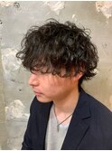 メンズマッシュパーマ波巻ツイストスパイラルパーマ札幌大通