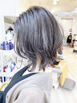 モリオ フロム ロンドン 成増店 【morio成増 セリザワ】くびれボブ グレージュカラー