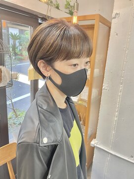 リッカ(RICCA) マッシュバング/耳掛けショート/ココアベージュ W1210