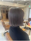 切りっぱなしハイトーンボブ♪