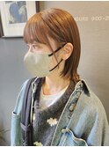 【新宿】切りっぱなしボブ 外はねボブ イルミナカラー