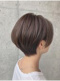 40代、50代大人ショートボブ☆白髪ぼかしカラー