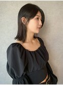 【 切りっぱなしボブ × ストレート 】浅野美紀