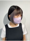 ボブ×フェイスフレーミングホワイト