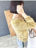 ニド(2do)&nbsp;柔らか内巻きボブ&グレープカラー