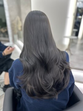 アルドーレ(Ardore) 黒染めじゃない暗くても可愛い暗髪カラーアッシュグレージュ☆