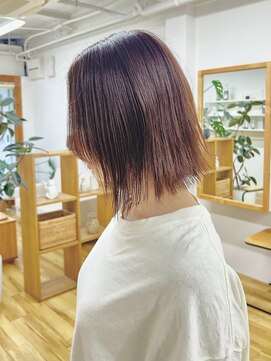 キキ ヘアスタジオ(kiki hair studio) カット+カラー+パサつき改善TRツヤツヤ切りっぱなしボブ