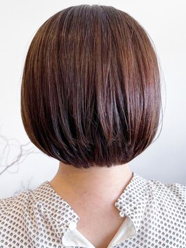 レポヘアー(Repos hair) 20代30代40代髪質改善カラーショコラブラウンショートボブ透明感