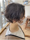 くせ毛カールショート