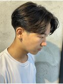 センターパートニュアンスパーマカルマパーマ韓国風パーマ高崎市