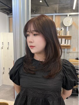 イオエ 梅田(ioe) ダブルカラー/大人ボブ/黒髪スタイル/髪質改善/縮毛矯正