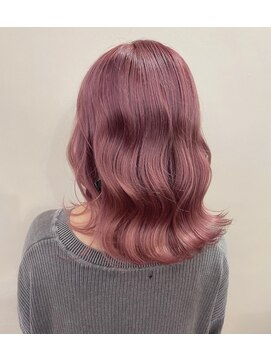 ランリ 名古屋名駅(ranri) 【20~30代】ピンクベージュ×ロブウェーブ