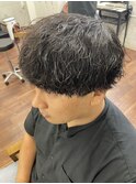 メンズ マッシュ×ツイストスパイラルパーマ