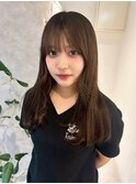 （nanaka）顔周りナチュラルレイヤー/ブラウンベージュ