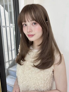 ローネス ギンザ(LONESS ginza) レイヤーカット/小顔カット/くすみベージュ/透明感カラー