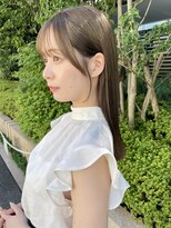 ノラ ヘアーサロン(NORA HAIR SALON) ナチュラル小顔前髪あり後れ毛サイドバング結べるボブくびれヘア