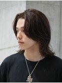 メンズミディアムメンズロングメンズボブ緩めスパイラルパーマ