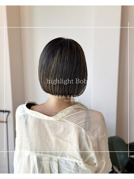 シーソー(SEA SAW) ボブ/ハイライト/ミニボブ/抜け感/透明感