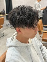 エルマーク 高槻(L-MARK) センターパート/波巻きパーマ/スパイラルパーマ/men's