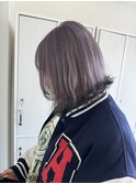 スノーラベンダー×裾ブラック