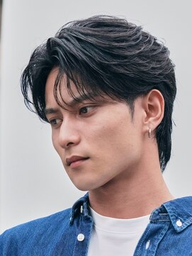 フィフス(fifth) センターパート毛流れニュアンスフェザーパーマfifth20代30代