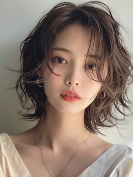 くびれウェーブボブ