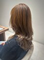 ユニックス アリオ上尾店(UNIX) 【コテ巻き】ブリーチなしロングレイヤースタイル