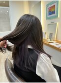 色落ち◎バイオレットカラー【守谷 美容室 インナーカラー】