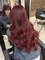 アクアオモテサンドウ(ACQUA omotesando)&nbsp;☆ブリーチなしダブルカラーボルドーカラーワインレッドレイヤー